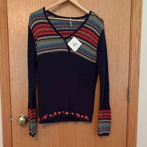 New with tags Hanna Andersson Storyteller embroidered Swedish Sweater XL